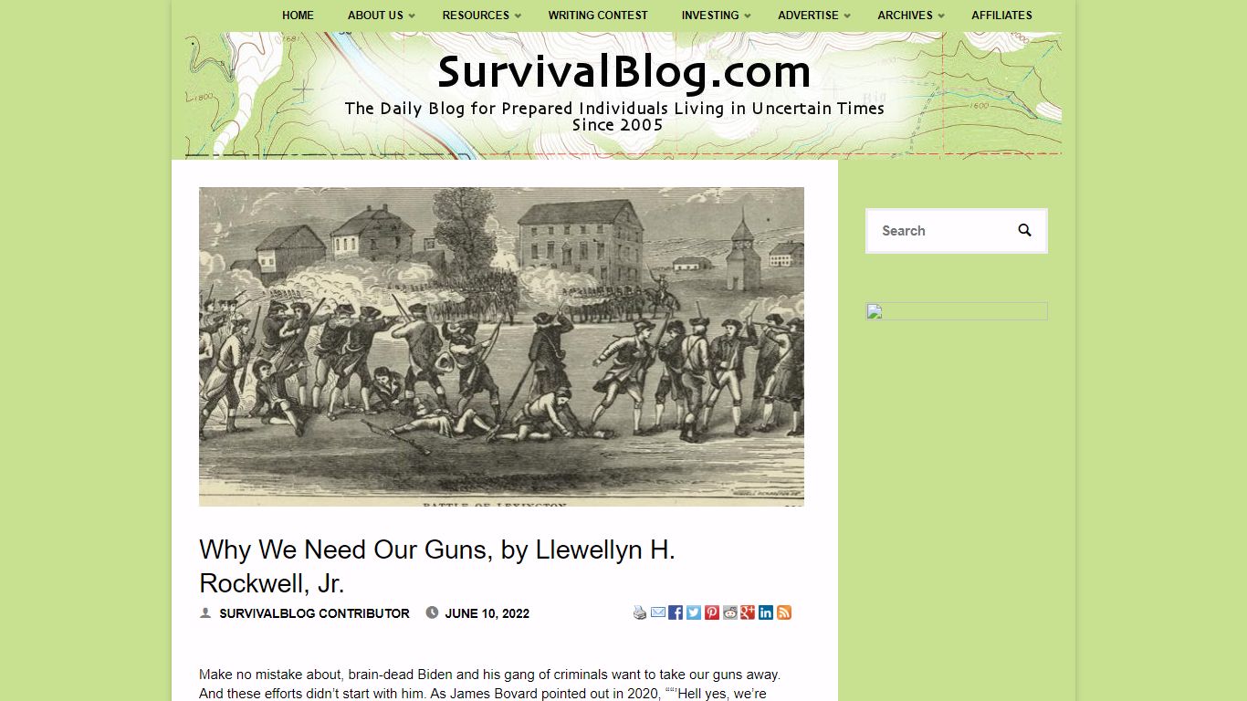 Why We Need Our Guns, by Llewellyn H. Rockwell, Jr.